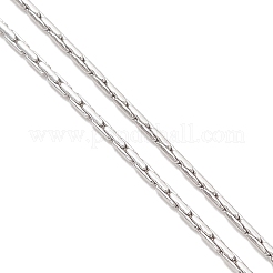 Изготовление браслета-цепочки Boston Link толщиной 1 мм из нержавеющей стали 304&nbsp;AJEW-JB01519