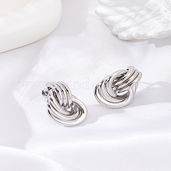 1 пара серег-гвоздиков из латуни для женщин&nbsp;EJEW-LP0001-81