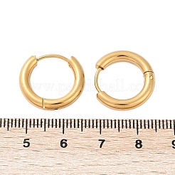 Серьги-кольца Huggie Hoop из нержавеющей стали 304 с ионным покрытием (IP)&nbsp;X-EJEW-O087-06B