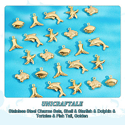 40 шт. 5 набора подвесок из нержавеющей стали 304&nbsp;STAS-UN0045-81