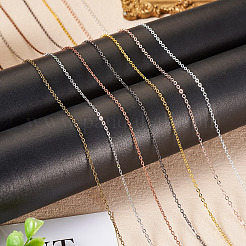 Железные плоские кабельные цепи с латунным покрытием&nbsp;CH-TAC0007-02R