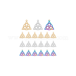 18 шт. подвески из нержавеющей стали 201 двух цветов&nbsp;STAS-DC0013-53