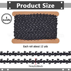 12 ярд металлизированной волнистой кружевной ленты&nbsp;OCOR-WH0101-96A-S