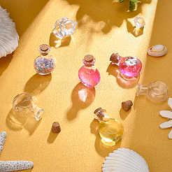 40 шт. 2 стеклянные бутылки&nbsp;AJEW-SC0001-34