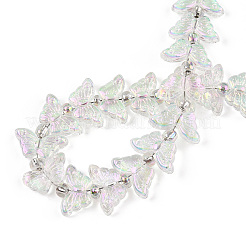 Стеклянные бусины с гальваническим покрытием &nbsp;X-EGLA-N012-04P