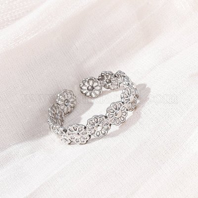 Кольцо-манжета из нержавеющей стали 304 для женщин&nbsp;LS-RJEW-Z083-01P-1