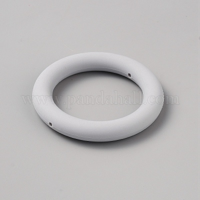 Кольца из силиконовых бусин&nbsp;SIL-WH0018-25M-1