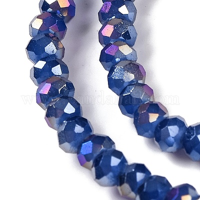 Запекание гальванических нитей стеклянных бусин DGLA-A039-J4mm-B04-1