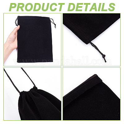 Мешочки из бархата&nbsp;ABAG-WH0046-30B-1