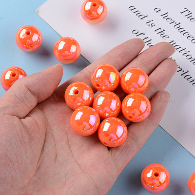 Непрозрачные акриловые бусины MACR-S370-D20mm-20-1