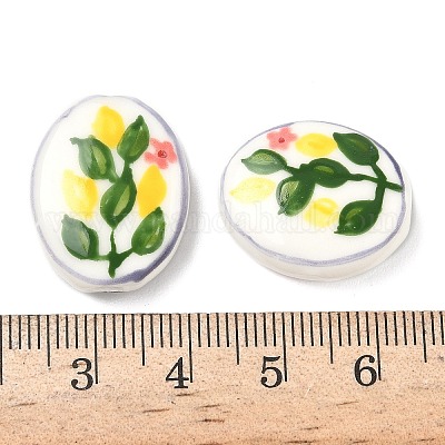 Фарфоровые бусины ручной работы&nbsp;LS-PORC-G014-01D-1