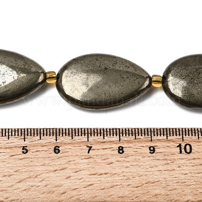 Природного пирита бисер нитей&nbsp;G-Z131-B01-02-1