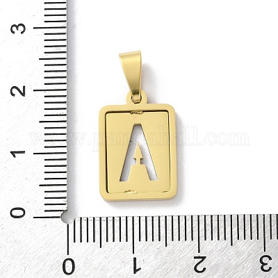 Подвески-алфавиты из нержавеющей стали 304 STAS-S152-01G-A-1