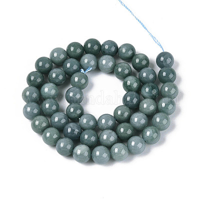 Естественный жадеит бисер пряди&nbsp;G-N353-07C-01-1