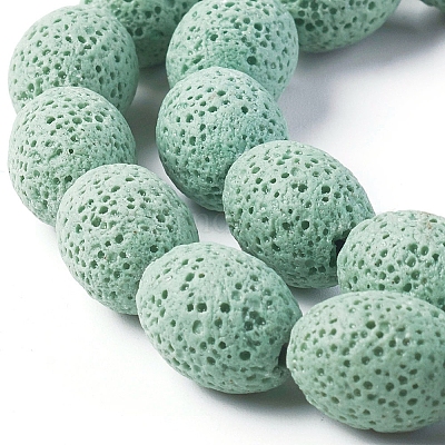 Бусы из натуральной лавы&nbsp;G-F671-03B-16-1