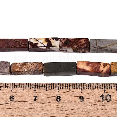 Нити бусин из натуральной яшмы пикассо/полихромной яшмы G-T141-104-1