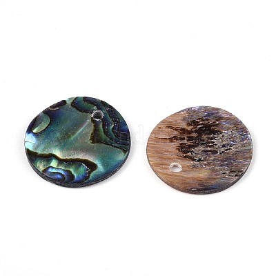 Натуральные подвески из ракушек пауа&nbsp;SHEL-ZX010-06-A-1