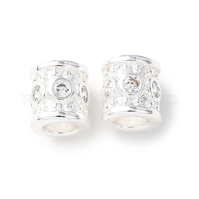 Латунь микропаве прозрачный кубический цирконий европейский бисер&nbsp;KK-C157-28S-1