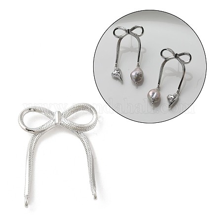 Латунные серьги-гвоздики&nbsp;LS-KK-U061-14B-P-1