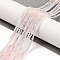 Natural Morganite Beads Strands, Faceted, Round, 2mm, Hole: 0.5mm, about 186pcs/strand, 15.35 inch(39cm)