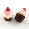 Resin Cabochons, Cupcake, Colorful, 25.5x18~18.5mm