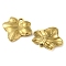 Ion Plating(IP) 304 Stainless Steel Pendants, Real 18K Gold Plated, Leaf, 31.5x31x3.5mm, Hole: 3mm