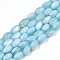 Natural Freshwater Shell Beads Strands, Dyed, Rice, Light Sky Blue, 5x3mm, Hole: 0.9mm, about 80~83pcs/strand, 14.76 inch~15.55 inch(37.5~39.5cm)