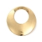 304 Stainless Steel Pendants, Round Ring Charms, PVD Vacuum Plating, Real 18K Gold Plated, 20x2mm, Hole: 10mm
