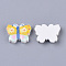 Resin Cabochons, Butterfly, Colorful, 17x13x4mm