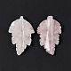 Природного розового кварца подвески&nbsp;G-I336-01-30-2