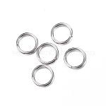 Открытые соединительные кольца из нержавеющей стали марки 304, устойчивые к потускнению, круглые, цвет нержавеющей стали, 20 датчик, 6x0.8 мм, внутренний диаметр: 4.4 мм