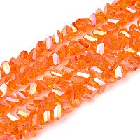 Гальванизируйте прозрачное стекло бисер нитей&nbsp;GLAA-N021-4mm-09