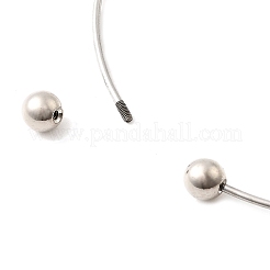 Изготовление браслета-манжеты из нержавеющей стали 201 толщиной 1.2 мм&nbsp;BJEW-Z144-01P-01