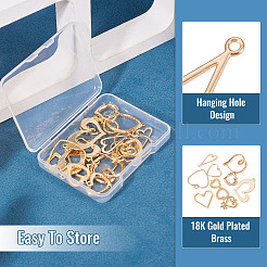 20шт 10 стиля латунные подвески&nbsp;KK-TA0002-51