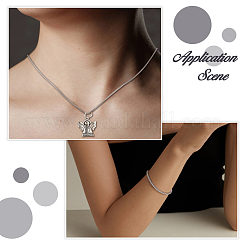 Круглые цепи-змейки из нержавеющей стали 304 длиной 10 м&nbsp;CHS-HS0001-01B