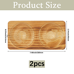 Бук деревянный ювелирный браслет кольцо дисплей держатель поднос&nbsp;ODIS-WH0010-02J-02