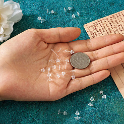 60 комплект из 6 стильных маленьких серег-гвоздиков из смолы с гайками в виде звезды&nbsp;EJEW-BG0001-01