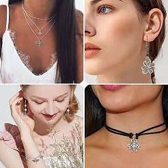 120 шт. 12 стиля подвески из сплава в тибетском стиле&nbsp;TIBEP-CJ0001-99