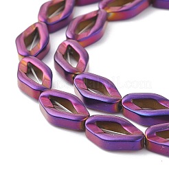 Цвет радуги выпечка окрашенная гальваника немагнитный синтетический гематит бусины нити&nbsp;G-XCP0009-06