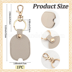 Брелок из искусственной кожи&nbsp;KEYC-WH20011-05KCG-C