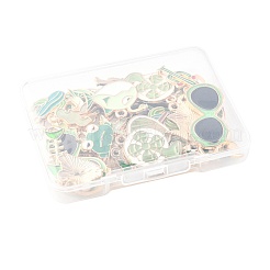 48шт 12 стиля подвески из сплава с эмалью&nbsp;ENAM-FS0003-58