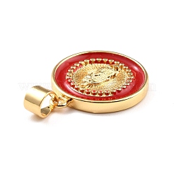 Латунь эмаль подвески&nbsp;KK-P209-02G-RS