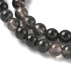 Натуральные ледяные обсидиановые бусинки&nbsp;G-P590-A03-6mm-02