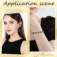 4 нить бусины из натурального вулканического камня G-LT0001-01A