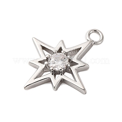 Подвески из латуни с прозрачным фианитом&nbsp;KK-V016-19P