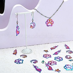 40 шт. 5 стиля ионного покрытия (IP) 201 подвески из нержавеющей стали&nbsp;STAS-SZ0002-68