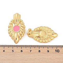 Женские серьги-гвоздики из нержавеющей стали 304 с эмалью&nbsp;EJEW-U046-05G