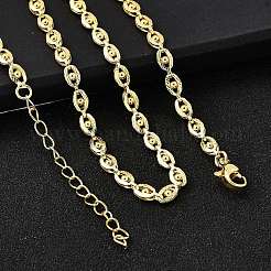 Ожерелья из латунных цепочек с глазом&nbsp;NJEW-M108-16G