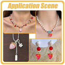 16шт 2 цвета прозрачные акриловые подвески&nbsp;MACR-UN0001-07