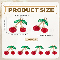 Подвески со стразами из сплава 10 шт.&nbsp;FIND-LP0009-95